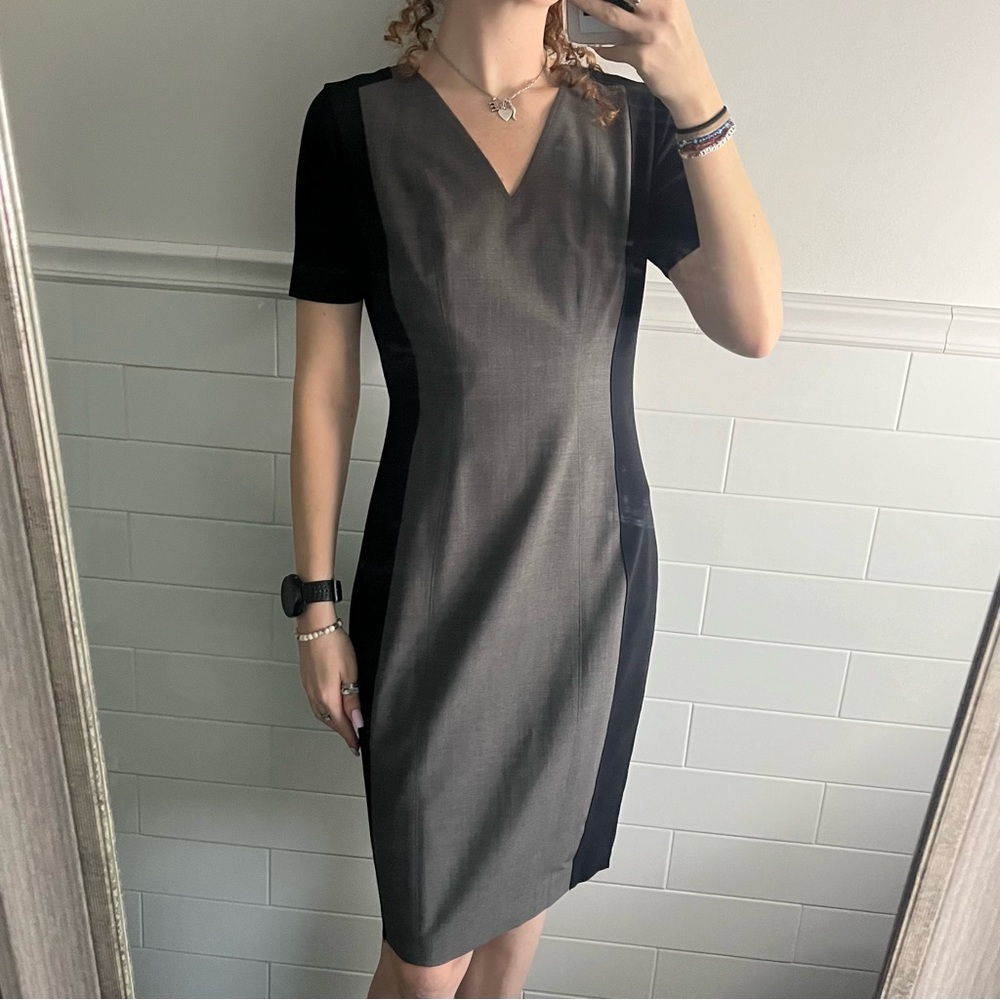 Elegant Black and Gray Women's Dress